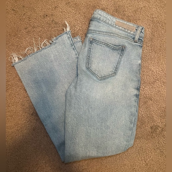 Cello Light Blue Women's Jeans Raw Hem size 9 Women’s - Picture 1 of 9